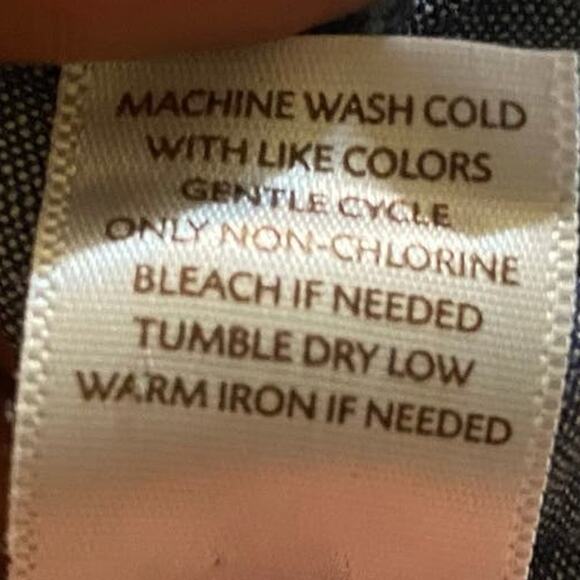 J. Jill Blue Chambray Denim Long Sleeve Tunic Top Size M Petite - Picture 8 of 9